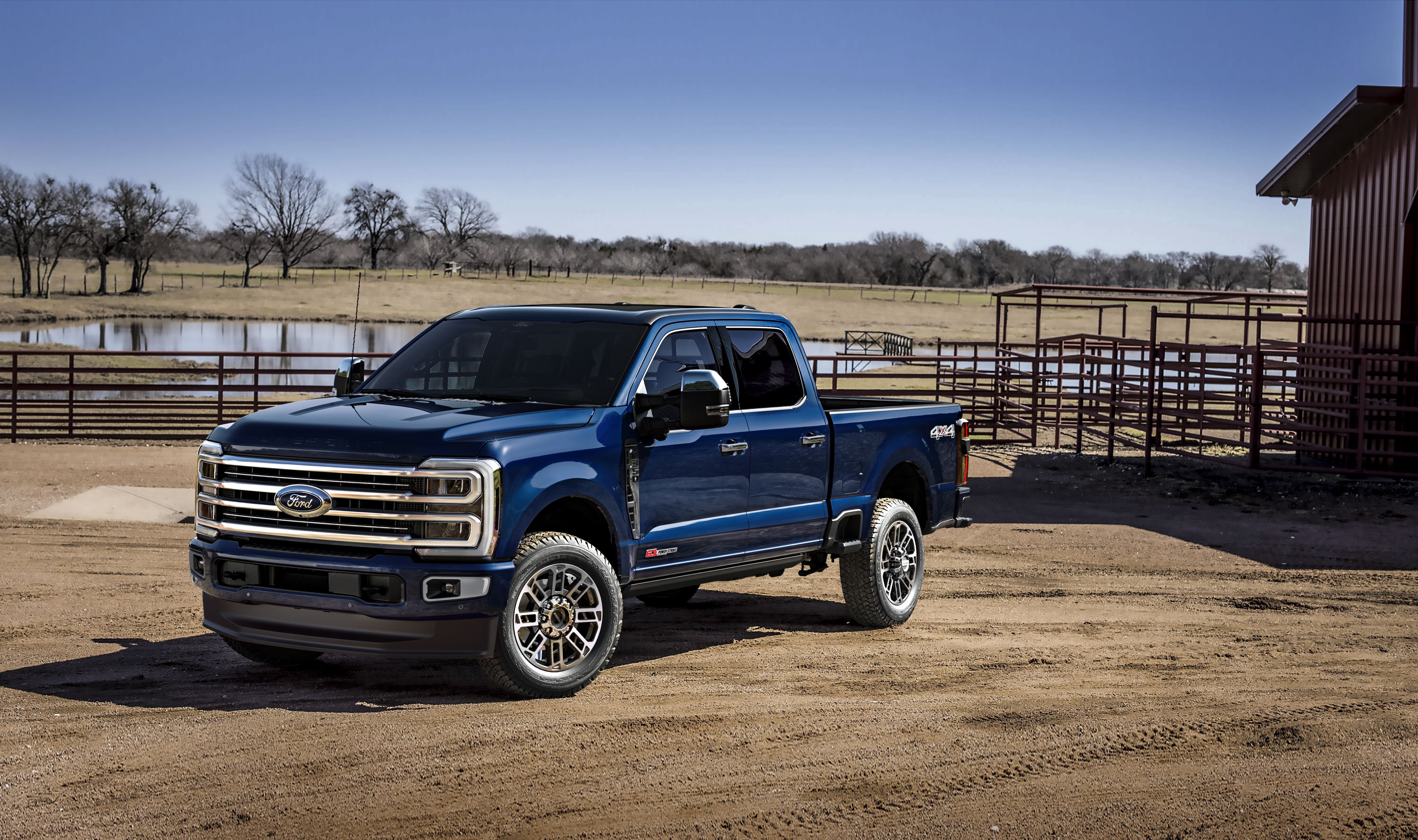 2025 Super Duty F-350 Platinum Plus in Antimatter Blue.